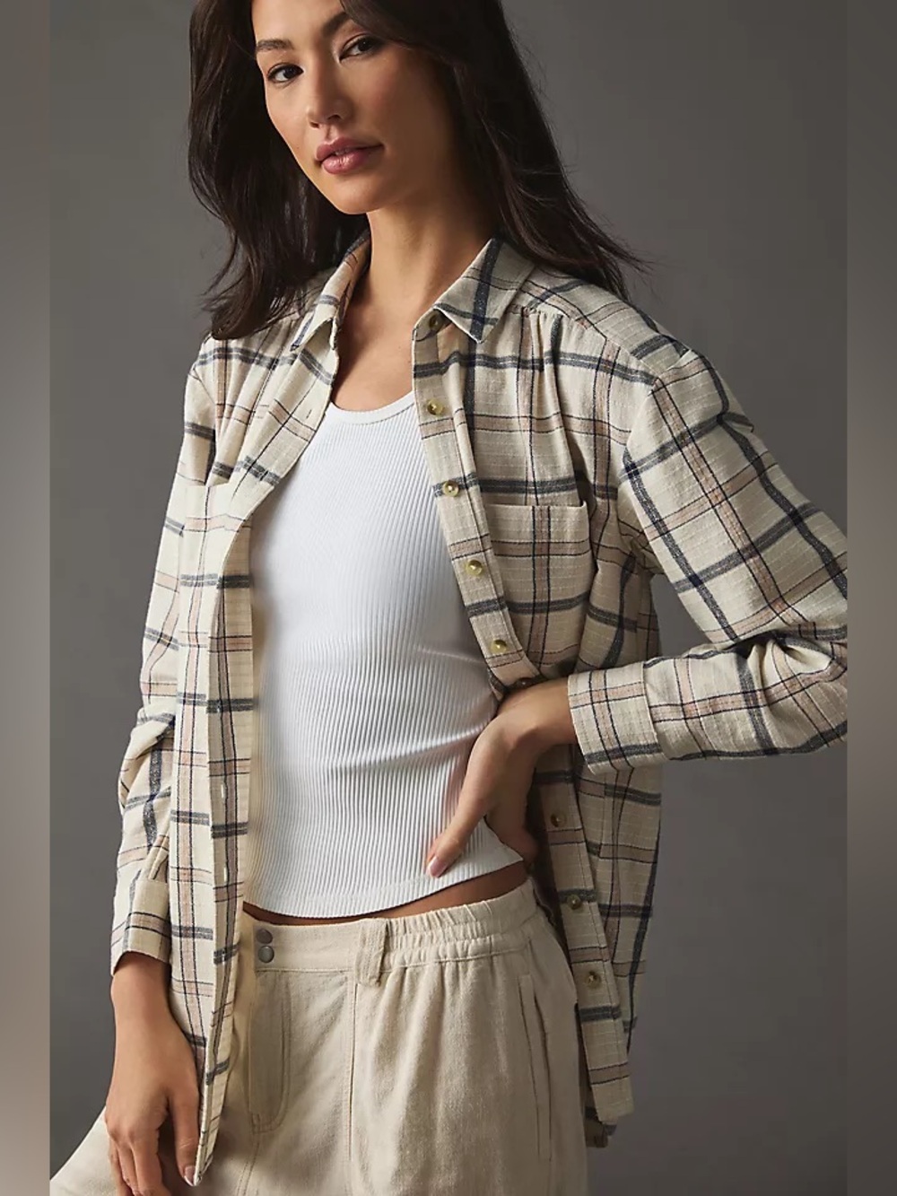 Anthropologie Pilcro Plaid Buttondown Shirt (Price Firm)